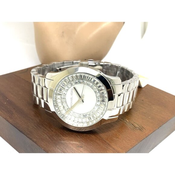 Michael Kors Women's Watch MK6531 Runway Quartz Silver Stainless Steel 40mm - Picture 8 of 14